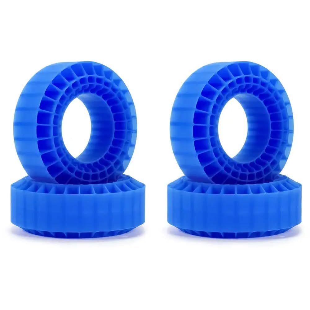 108mm Silica Gel Foam Insert Compatible with 1.9 Inch Tires Compatible with 1/10 Scale RC Crawler Vehicles TRX6 CMX VS4-10(Blue 4pcs-Hard)