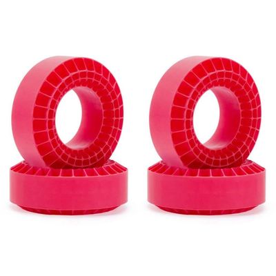 108mm Silica Gel Foam Insert Compatible with 1.9 Inch Tires Compatible with 1/10 Scale RC Crawler Vehicles TRX6 CMX VS4-10(Red 4pcs-Hard)