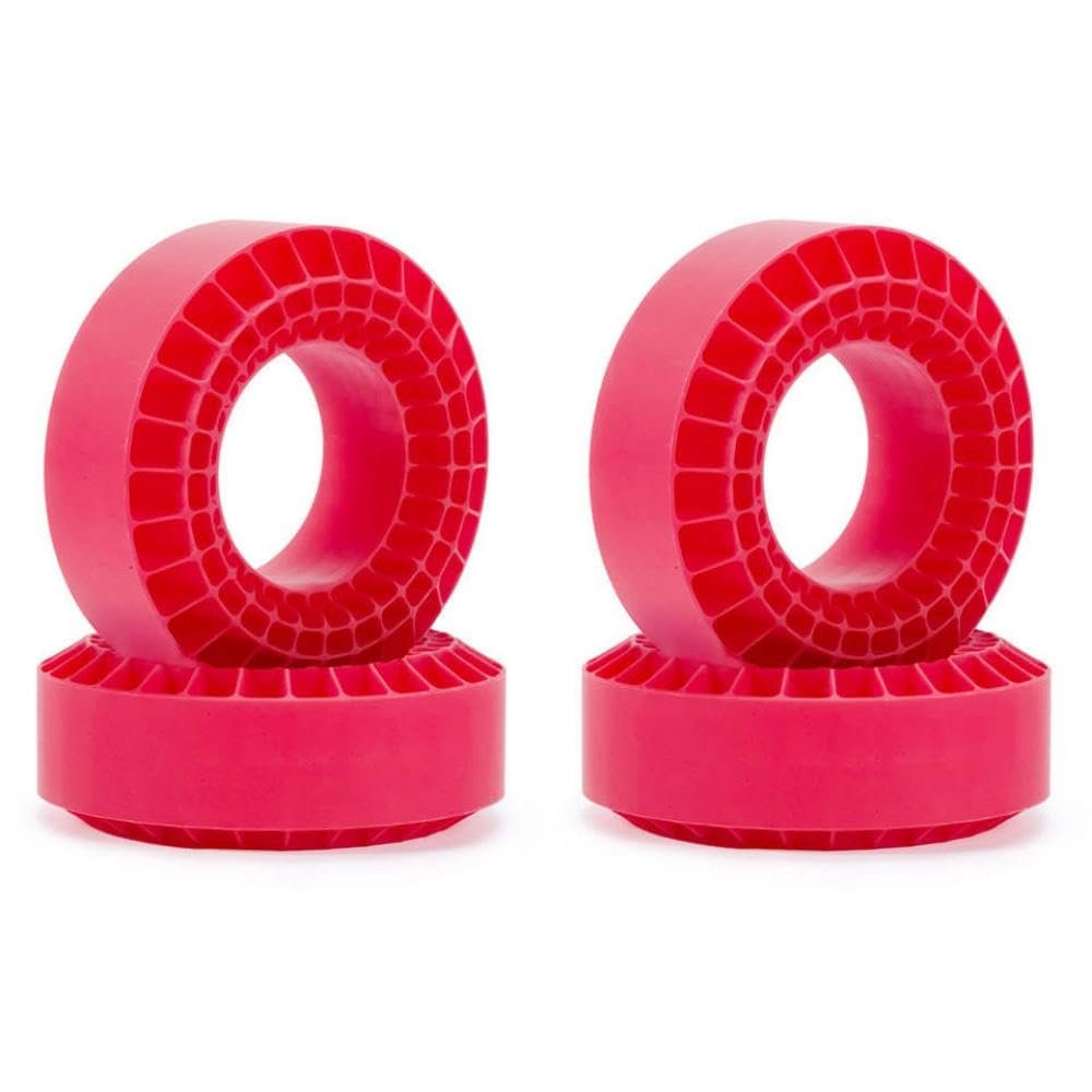 108mm Silica Gel Foam Insert Compatible with 1.9 Inch Tires Compatible with 1/10 Scale RC Crawler Vehicles TRX6 CMX VS4-10(Red 4pcs-Hard)