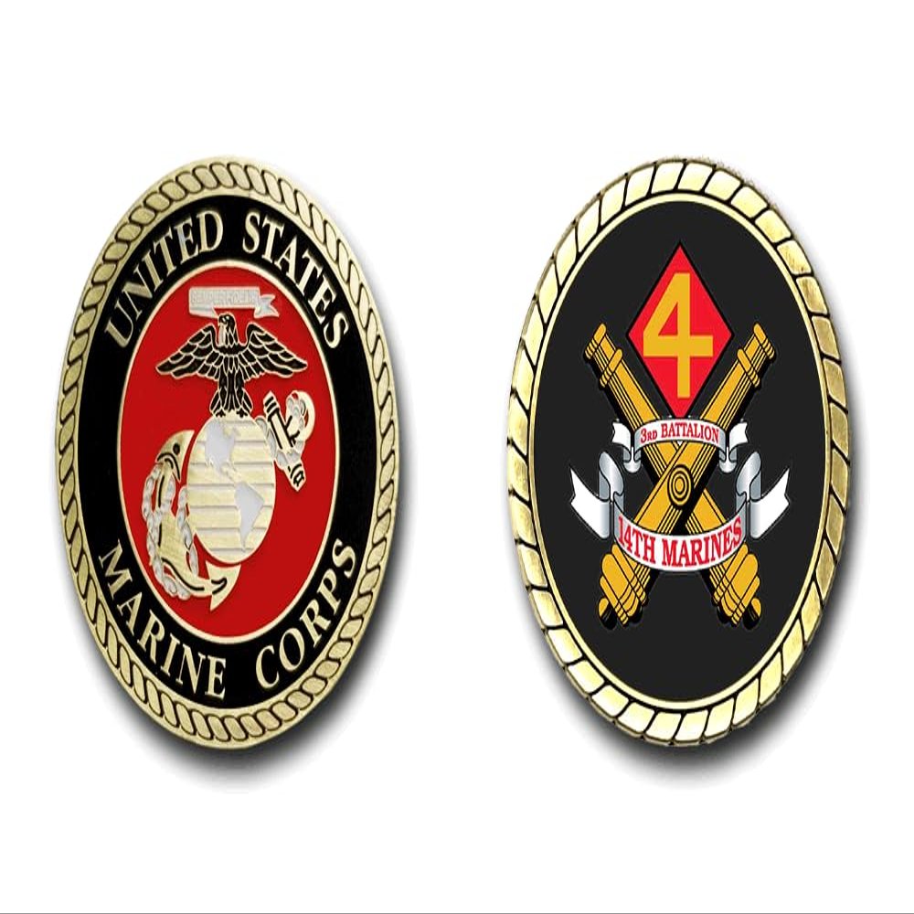14th Marine Regiment US Marine Corps Challenge Coin