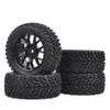 1/10 Scale Rally Tire Foam Inserts Compatible with 12mm Hex Wheels Compatible with RC On Road Racing Cars 1/16 Size(Black C 4pcs) view 1