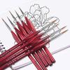 6Pcs/Set Paint by Numbers Brushes Extra Fine Detail Paint Brushes Artist Miniature Model Maker Tool Set for Oil Painting Gouache view 2