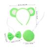 Beaupretty 1set Cute Bear Ears Headband Bowtie and Nose for Boys and Girls Adorable Animal Cosplay Prop for Halloween Birthday Parties and Dress up Events view 2
