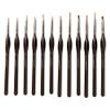 12pcs/Set Oil Paint Brush Wood Handel Nylon Hair Different Size Hook Line Pen for Watercolor Gouache Acrylic Painting Art Tools view 2
