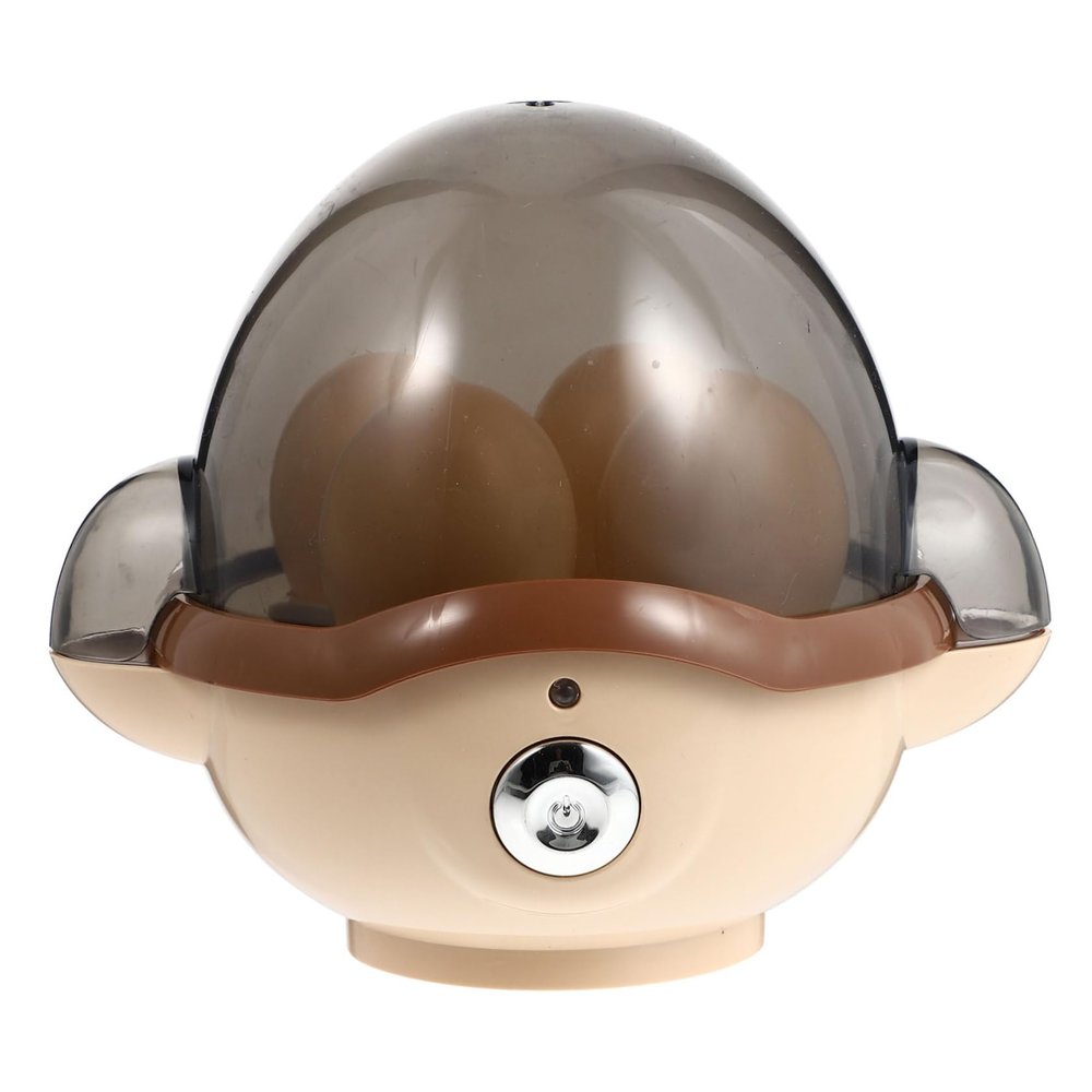 HOOTNEE 1Pc Simulated Eggs Steamer for Educational Appliance Plaything Khaki Enhances Imagination and Hands Skills Safe Materials with Sound Effects for Pretend Playhouse Fun