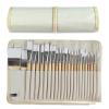 24Pcs Different Paint Brush Set with Fabric Brush Roll Oil Painting Supplies Watercolor Paint Brushes for Acrylic Painting Art view 1