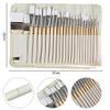24Pcs Different Paint Brush Set with Fabric Brush Roll Oil Painting Supplies Watercolor Paint Brushes for Acrylic Painting Art view 4