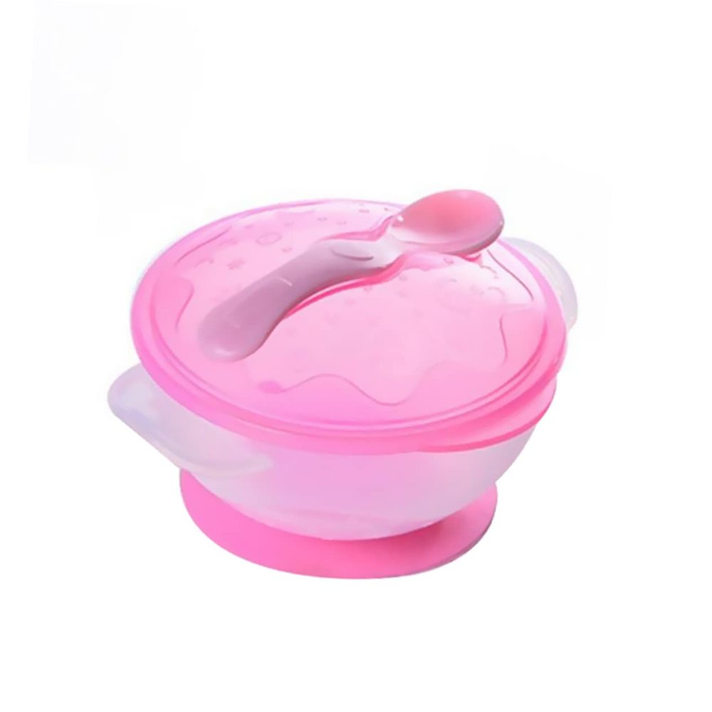 CORHAD Suction Bowls with Spoon Set for Toddlers Non-Slip Spill Proof Feeding Bowls Food Grade Silicone Dishwasher Safe for Weaning