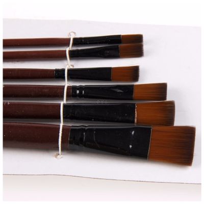 1 Set/6 Pcs Artists Brushes Nylon Acrylic Oil Paint Brushes for Artist Supplies Watercolor Set Painting Supplies