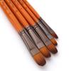 5 Pieces of Artist Brush Set Nylon Wool Wood Black Handle Watercolor Acrylic Oil Painting Brush Painting Art Supplies(Spain) view 3