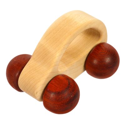 BRIGHTFUFU Hand Push Wooden Car for Grasping Plaything Lightweight Design Smooth Edges Enhances Grasping Skills and Feeding Development for Indoor and Outdoor Fun