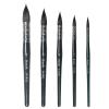 5 Pieces of Squirrel Mixed Hairy Wooden Handle Watercolor Artist Art Brush view 1