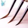 11Pcs/Set Watercolor Gouache Paint Brushes 2 Models Different Shape Round Pointed Tip Nylon Hair Painting Brush Set Art Supplies(Red) view 2