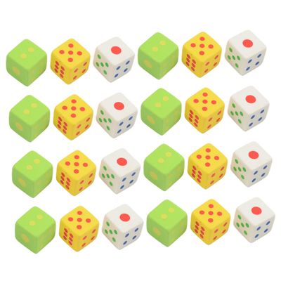ADOCARN 18sets Dice Shaped Cartoon Erasers of Rubber Erasers for Boys and Girls for School Supplies and Learning Activities Random Colors Great for Pencil Cases