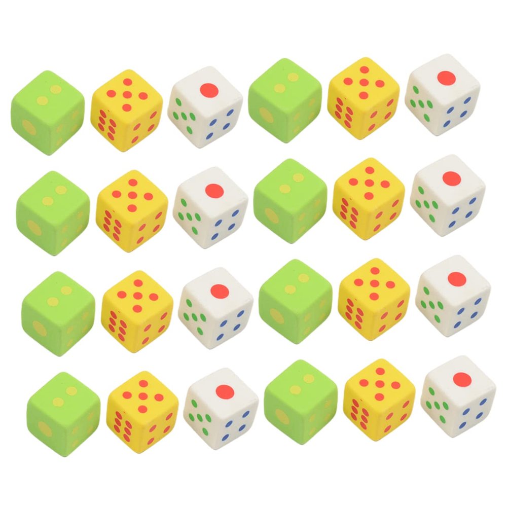 ADOCARN 18sets Dice Shaped Cartoon Erasers of Rubber Erasers for Boys and Girls for School Supplies and Learning Activities Random Colors Great for Pencil Cases