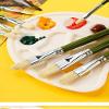 6pcs/Set of bristles Artist Oil Painting Brush, Tongue Peak Brush Set, Painting Art Supplies view 4