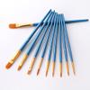 10Pcs/Set Nylon Artist Paint Brush Professional Watercolor Acrylic Wooden Handle Painting Brushes Art Supplies Stationery(2) view 3