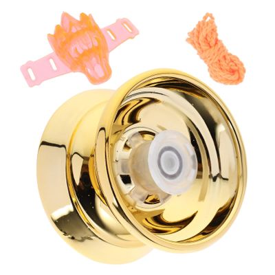 LALADEFIEE Beginner Yo-yo Metal Fingertip Ball Toy Alloy Toy Balls String Unresponsive for Adults