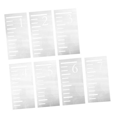 ORFOFE Kids Growth Chart Stencil Plastic Height Measuring Ruler Template for Boys and Girls Removable Wall Height Chart for Nursery and Bedroom Decor