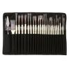 24 pcs/Set Nylon Hair Watercolor Paint Brush Pen Wooden Handle Scrubbing Scraper Acrylic Painting Art Brushes Supplies(Black) view 1