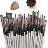 24 pcs/Set Nylon Hair Watercolor Paint Brush Pen Wooden Handle Scrubbing Scraper Acrylic Painting Art Brushes Supplies(Black) view 4