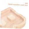 Abaodam Wooden Saving Pot with Transparent Side Decorative Money Box for Large Capacity Coin Bank for Home Decor Teaching Savings Present for Birthdays and Festivals view 3