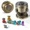 2026 DND Dice Set Alchemists Metallic Elixir Metal Dice Set - 7-Piece RPG MTG dice Collection in Vintage Chalice Caser dice Box for D&D, Sci-Fi, War, or Crime Theme MTG RPG Tabletop Games (Bronze) view 1