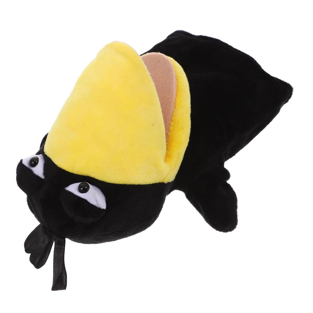 BESPORTBLE Animal Head Shape Finger Puppets Cute Crow Finger Puppet for Parent Bonding Lightweight and Portable Fun Role Play and Storytelling Activity
