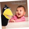 BESPORTBLE Animal Head Shape Finger Puppets Cute Crow Finger Puppet for Parent Bonding Lightweight and Portable Fun Role Play and Storytelling Activity view 3