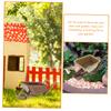 LIOOBO 2pcs Miniature Garden Landscape Mini Cart Decor Mini Farm Trolley Models Creative Ornament view 3