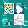 jackinthebox Sticker/Paint by Number Ocean book craft for Girls Ages 8-12 view 2