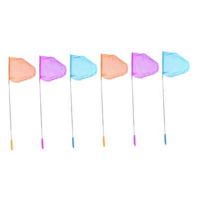 BESPORTBLE 6pcs Telescopic Fishing Net Butterflies Mesh Catching Tools for Boys and Girls Outdoor Fun Random Color