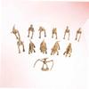 BRIGHTFUFU 12Pcs Mini Dinosaur Skeleton Model Lifelike Decor for Educational for Dinosaur Themed Parties Home Office and Bar Decorations view 4