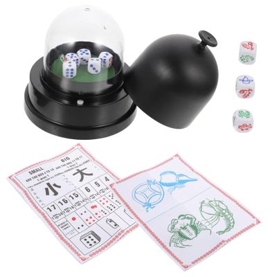 Automatic Dice Cup Set with Portable ABS PP Black Holder