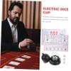 Automatic Dice Cup Set with Portable ABS PP Black Holder view 3