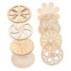 DOITOOL 8pcs Wooden Gyro Unpainted Rotating Tops Educational Playthings for Creative DIY Durable Wooden Construction Fun Family Activities view 1