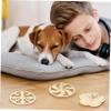 DOITOOL 8pcs Wooden Gyro Unpainted Rotating Tops Educational Playthings for Creative DIY Durable Wooden Construction Fun Family Activities view 2