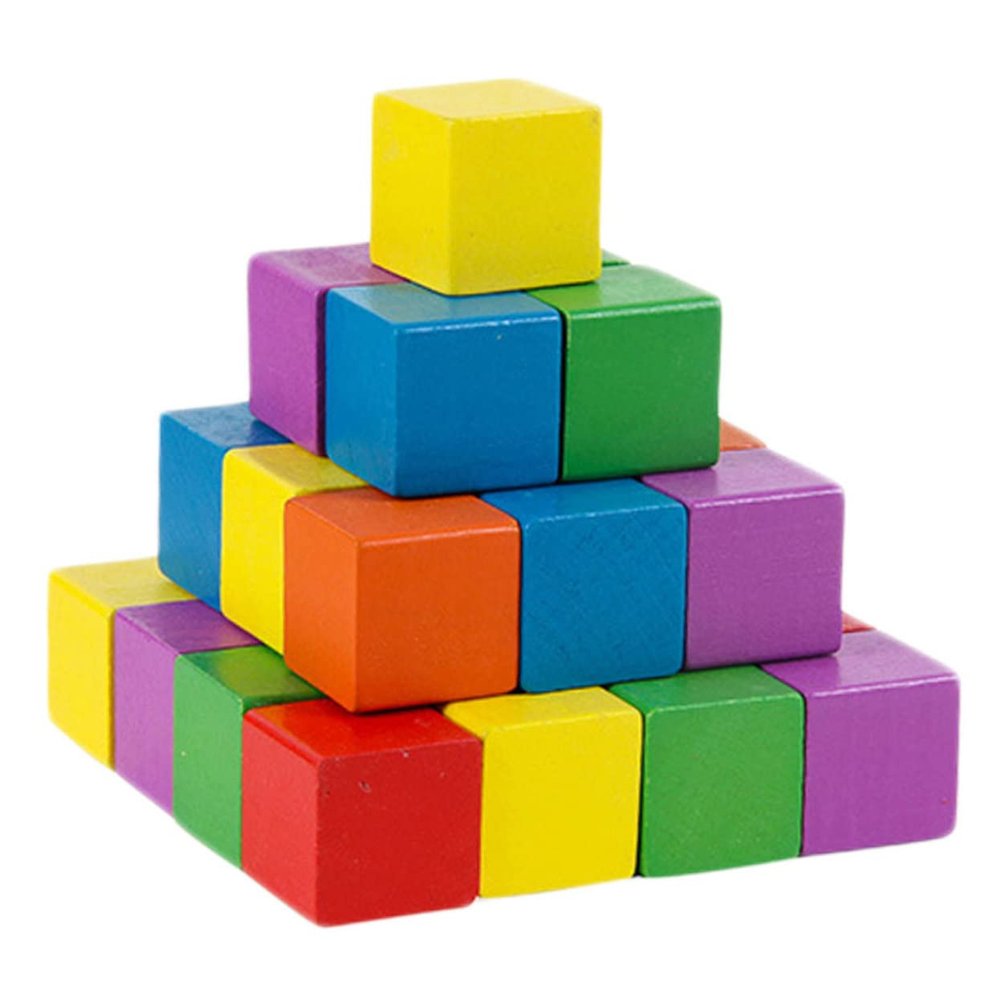 KESYOO Wooden Cubes for Boys and Girls Early for Kindergarten School Supplies
