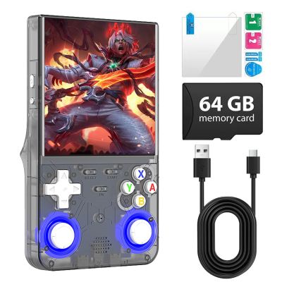 R36 Ultra Retro Handheld Game Console with 4.0-Inch IPS Screen, Preloaded 20000+ Classic Games, Open Source Linux Emulator with WiFi for Multiplayer, Portable Travel Gaming System for Adults & Kids