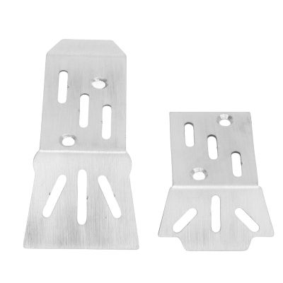 Armor Guard Plate Stainless Steel RC Chassis Armor Protective Plate for Arrma 1/18 Granite Grom Truck Off Road Adventure 2 Pieces
