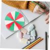 Abaodam Portable Color Teaching Turntable Compact Rotating Game Prize Wheel for Classroom and Party Fun for DIY Learning and Events Safe and Design view 4