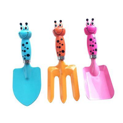 BESPORTBLE Mini Garden Shovel and Cartoon Fork Set for Boys and Girls Multi-Function Planting and Sand Digging Tools Lightweight Gardening Accessories for Beach and Backyard