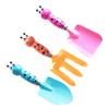 Kisangel Boys and Girls Gardening Tools Set Child Garden Shovel and Fork Sturdy Beach Sand Excavating Tools for Outdoor Fun for Little Gardeners view 1