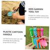 Kisangel Boys and Girls Gardening Tools Set Child Garden Shovel and Fork Sturdy Beach Sand Excavating Tools for Outdoor Fun for Little Gardeners view 3