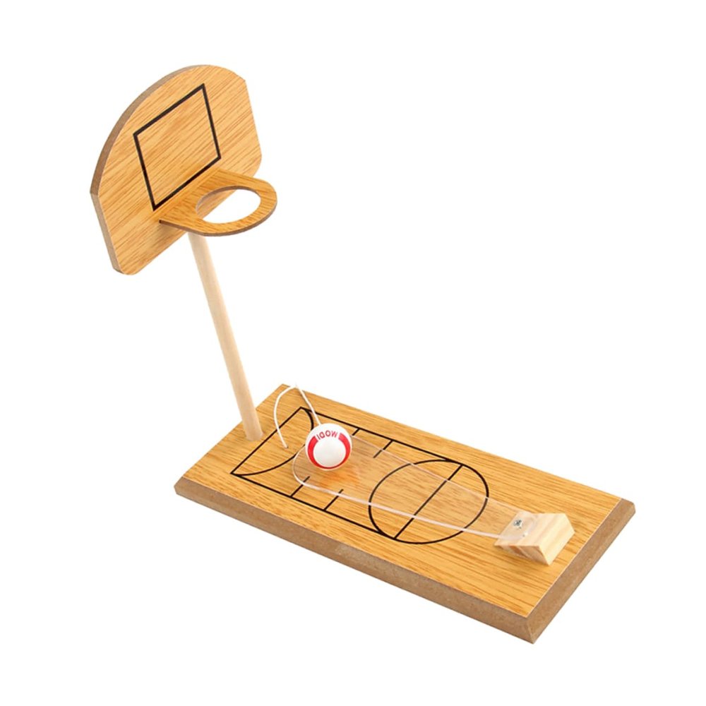 Abaodam Mini Basketball Machine Basketball for Toddlers Wooden Toy Parent-boy Girl Activity Creative Game