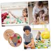 TOYANDONA 1 Set Wooden Chinese Checkers Game for Board and Pegs Educational Plaything for Developing Intelligence and Coordination Fun Family Activity for Travel Parties view 3