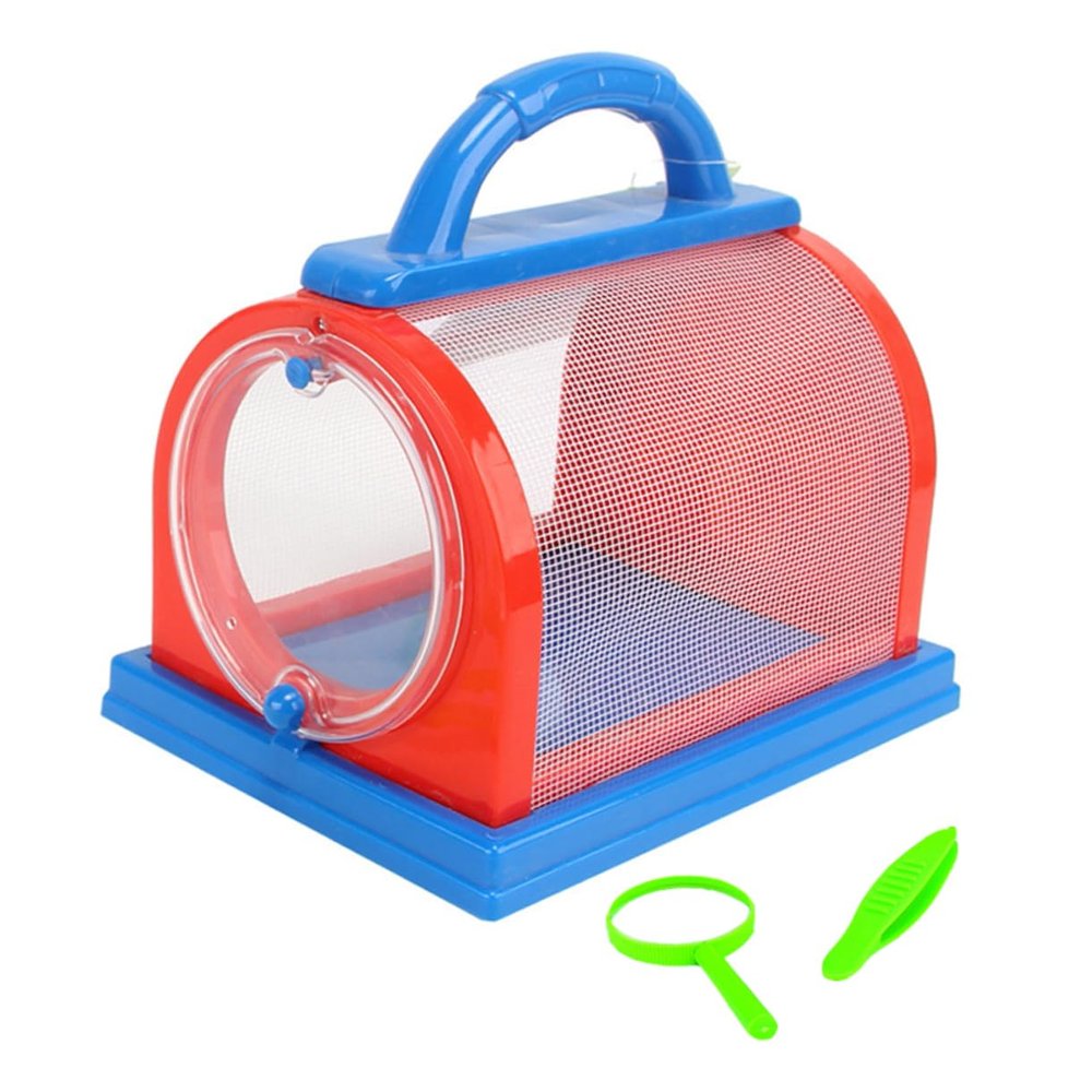 BESTonZON Educational Boys and Girls Explorer Kit Observation Box Viewer Magnifier Container for Ages Camping Toys