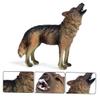 Abaodam 1PC Realistic Roaring Wolf Model Detailed Simulation Animal Figure for Home Car Decor Present for Boys Odor Wildlife Model view 1