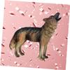 Abaodam 1PC Realistic Roaring Wolf Model Detailed Simulation Animal Figure for Home Car Decor Present for Boys Odor Wildlife Model view 4