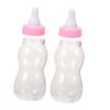 Abaodam 2Pcs Transparent Bottle Money Bank Creative Coin Bank for Shower Favors Capacity Savings Pot Pink Decorative Container for Birthday view 1